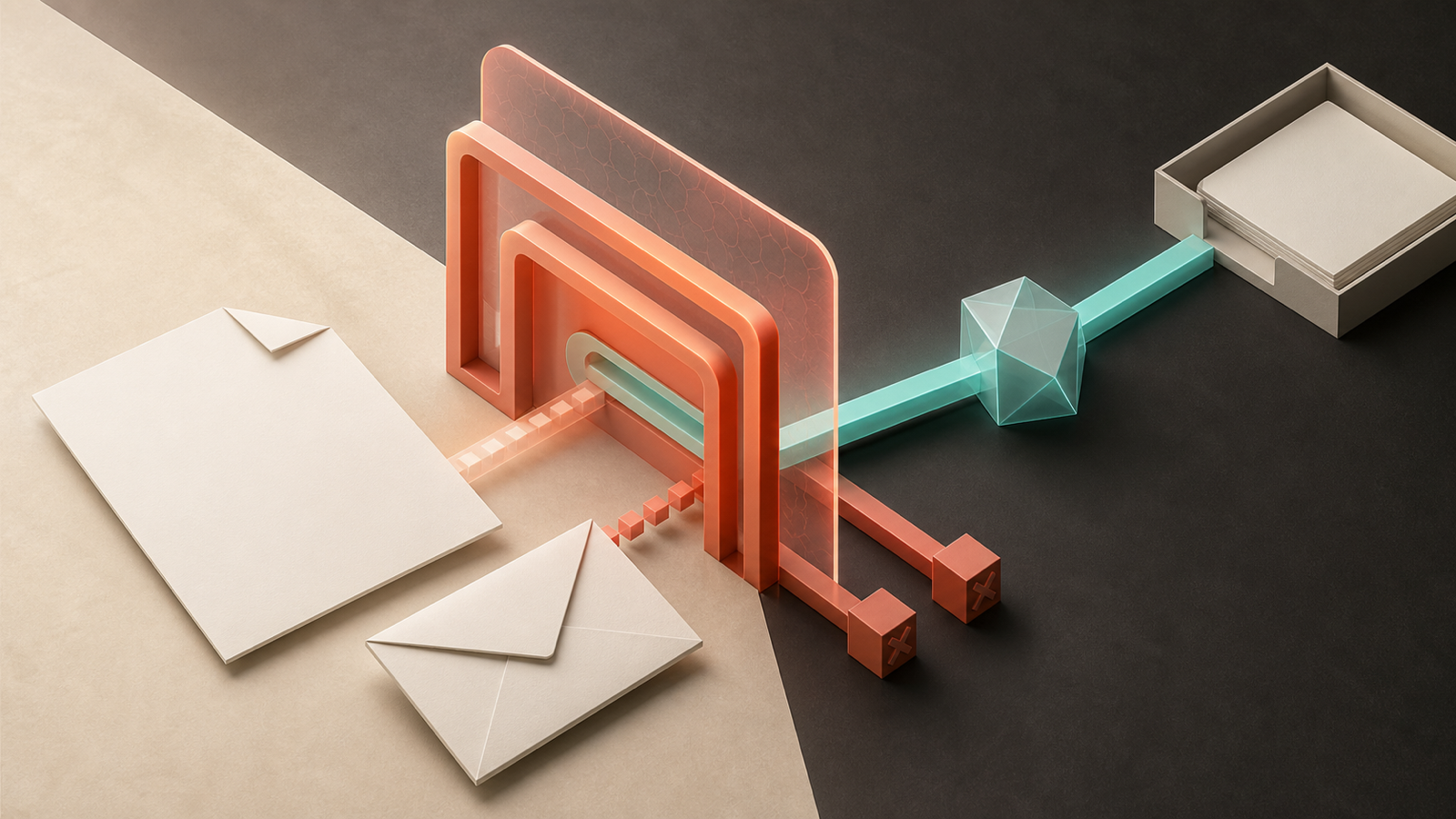 Visual temático para «Como conectar IA aos seus arquivos, CRM, calendário e email» — Visual 01