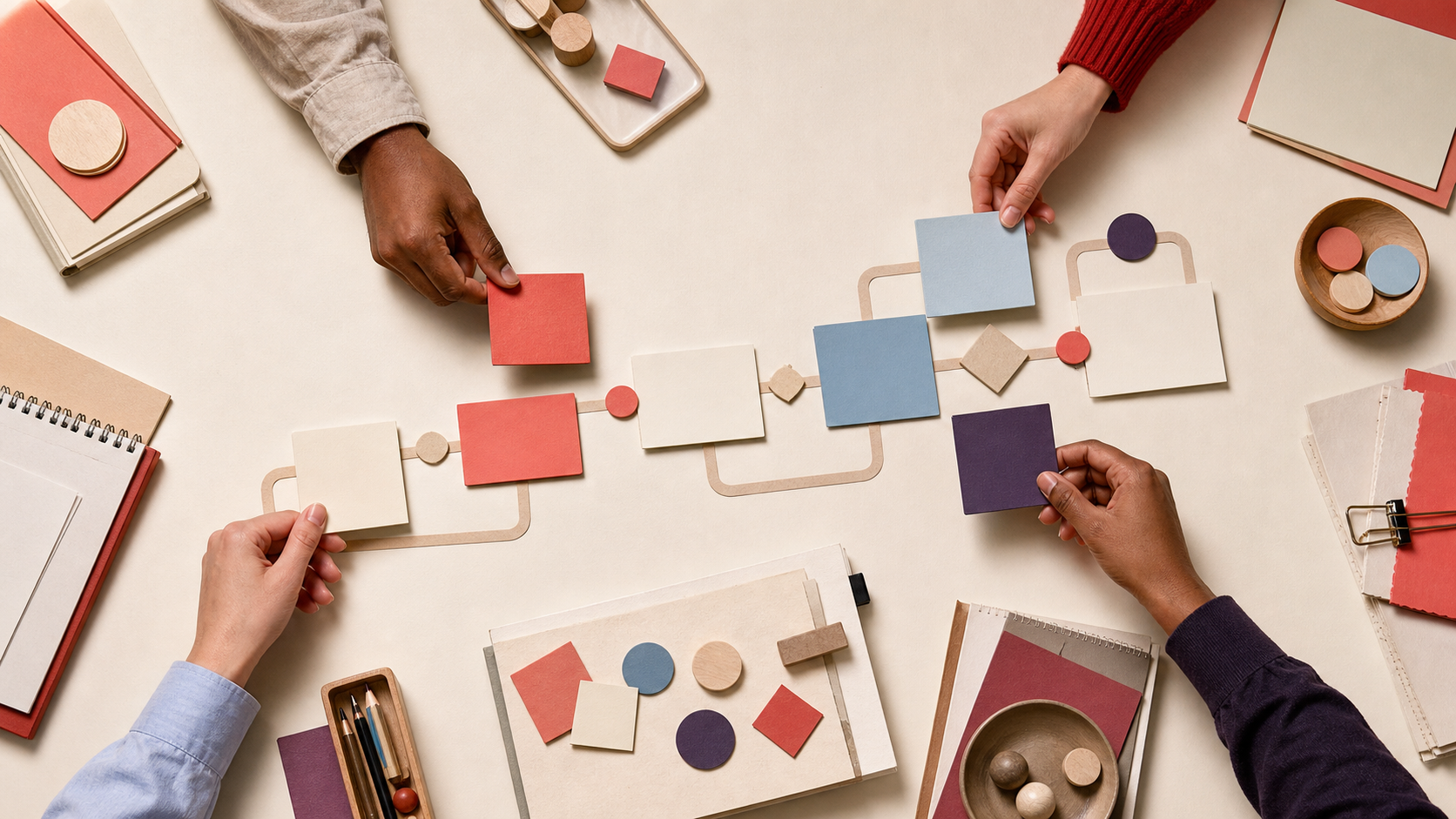 Visual temático para «Como preparar a equipe para adotar IA sem caos» — Visual 01