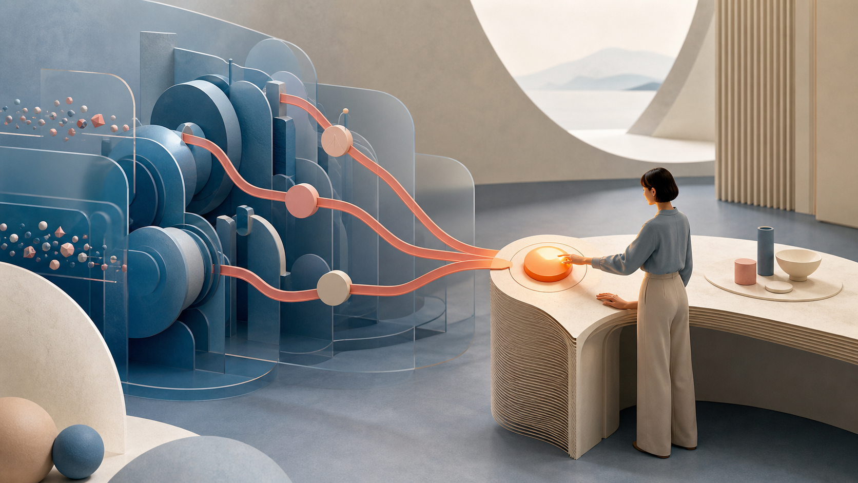 Visual temático para «Como criar um workflow com pontos de controle humano» — Capa